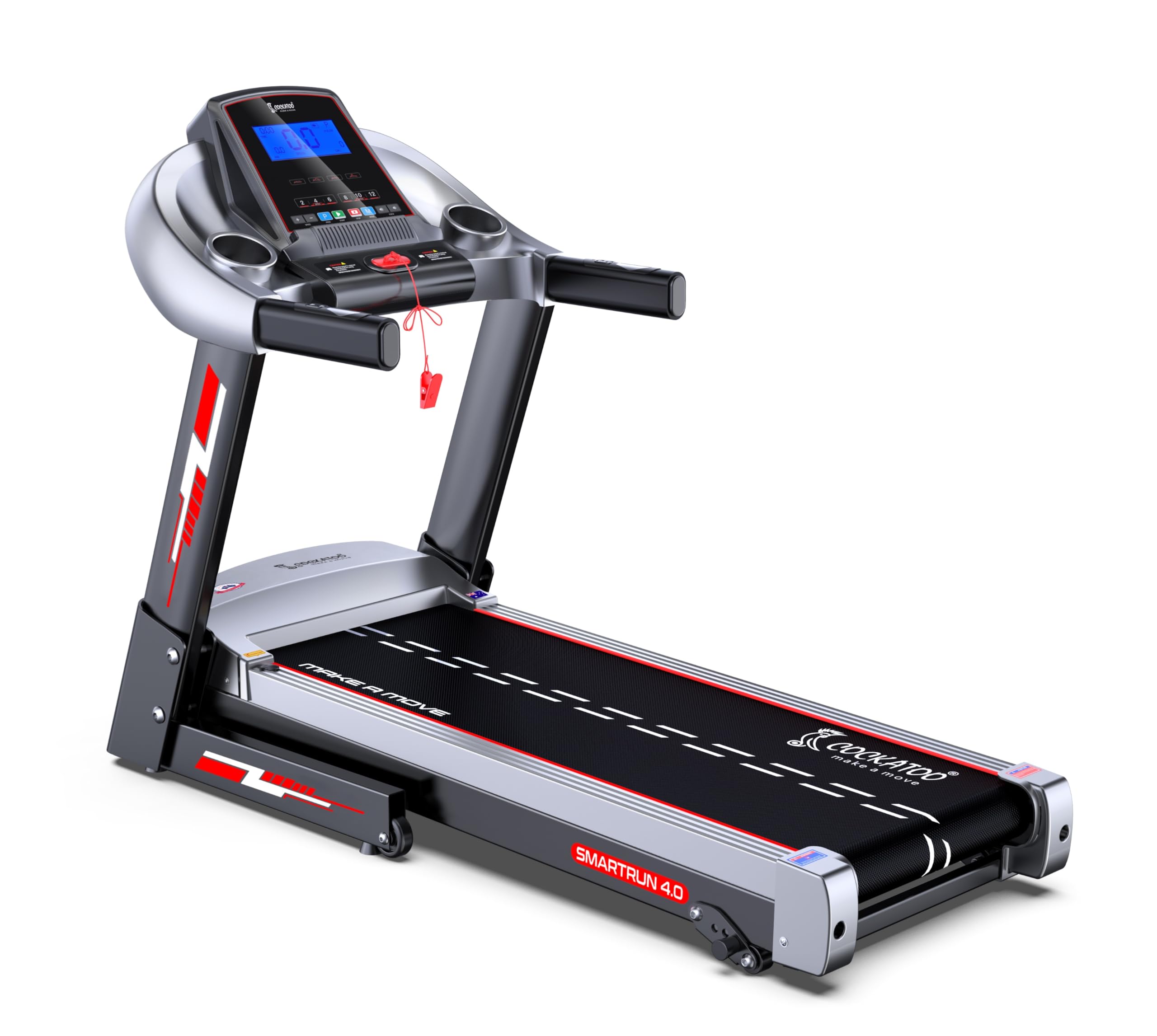Cockatoo SmartRun 4.0 4HP Peak DC Motorized Treadmill for...