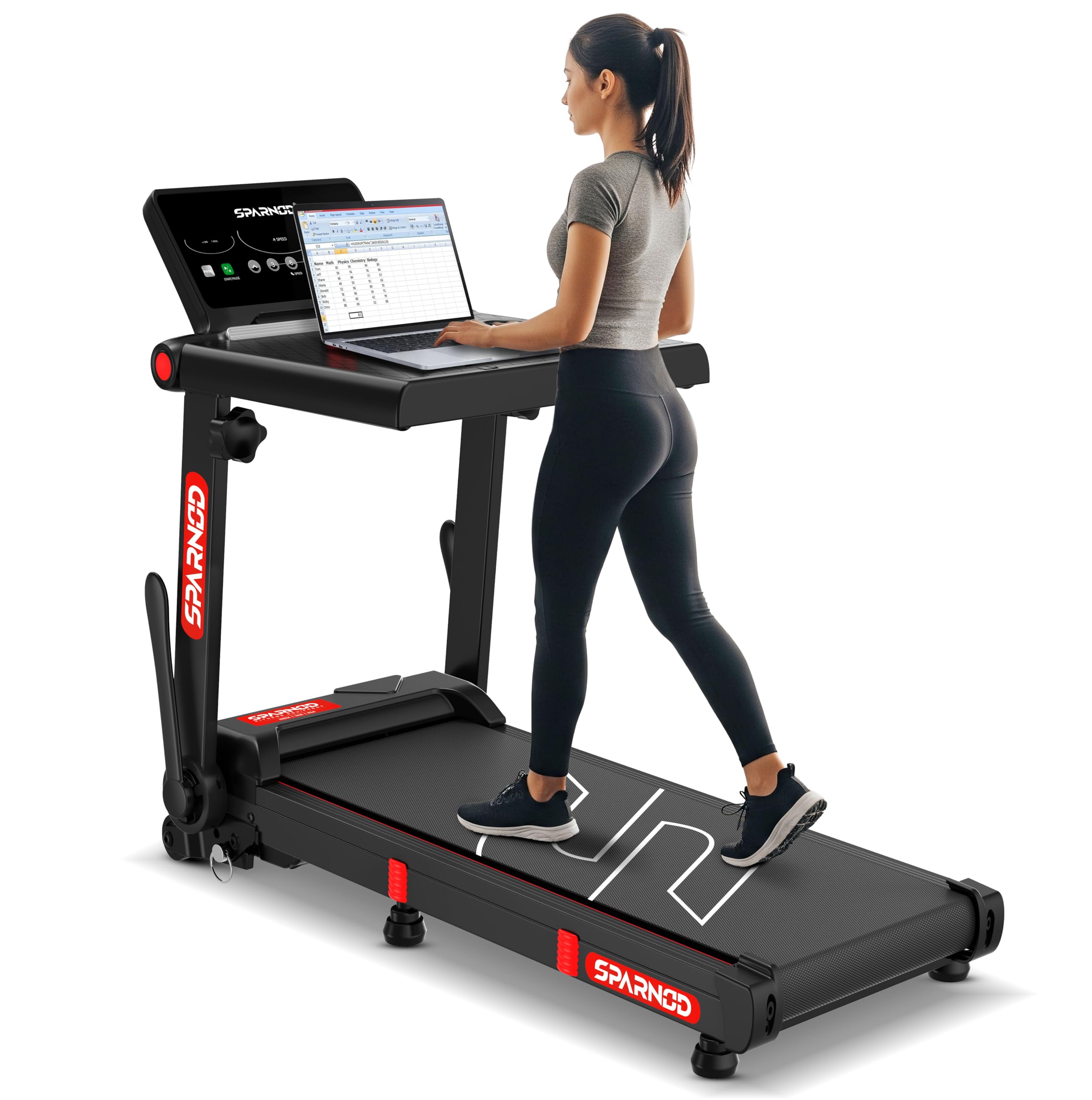 Sparnod Fitness STH-3085 Foldable Treadmill for Home Use ...