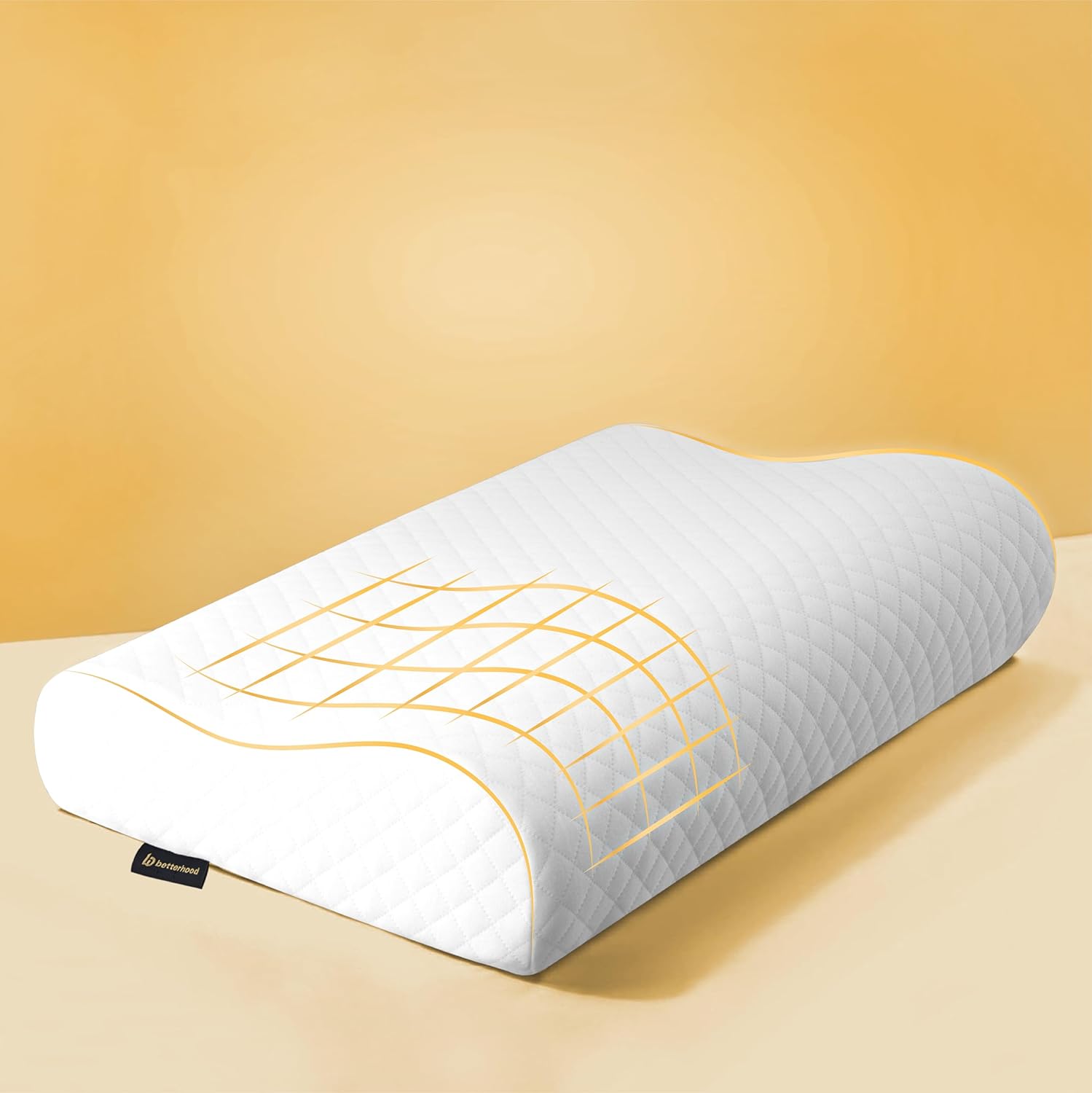 betterhood PosturePro Premium Cervical Pillow for Neck Pain and Shoulder Pain, Memory Foam Pillow, Cervical Pillow for Spondylitis Neck, Contour Pillow for Neck Pain Sleeping