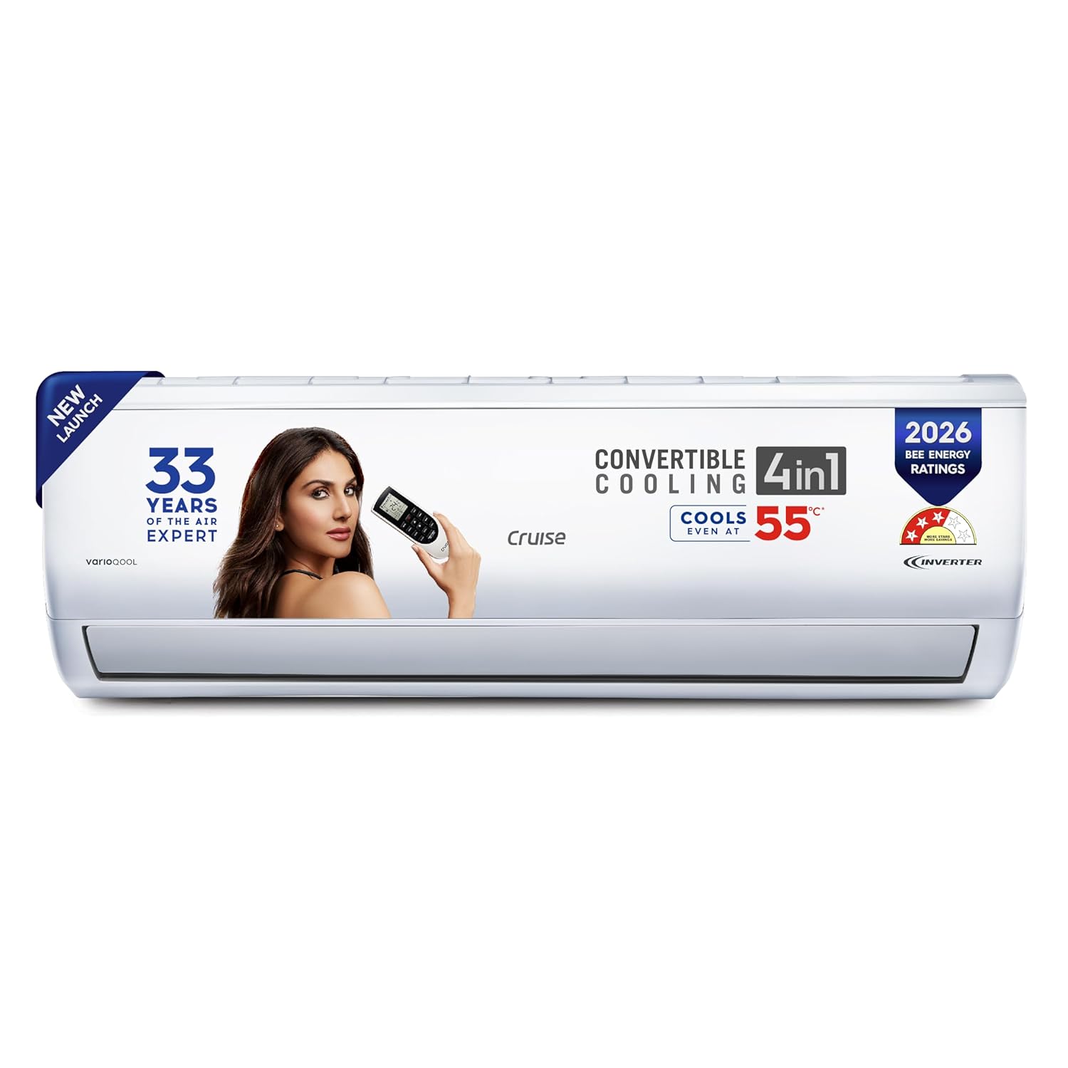 Cruise 1.5 Ton 3 Star,New Star rated, Inverter Split AC with 7-Stage Air Filtration