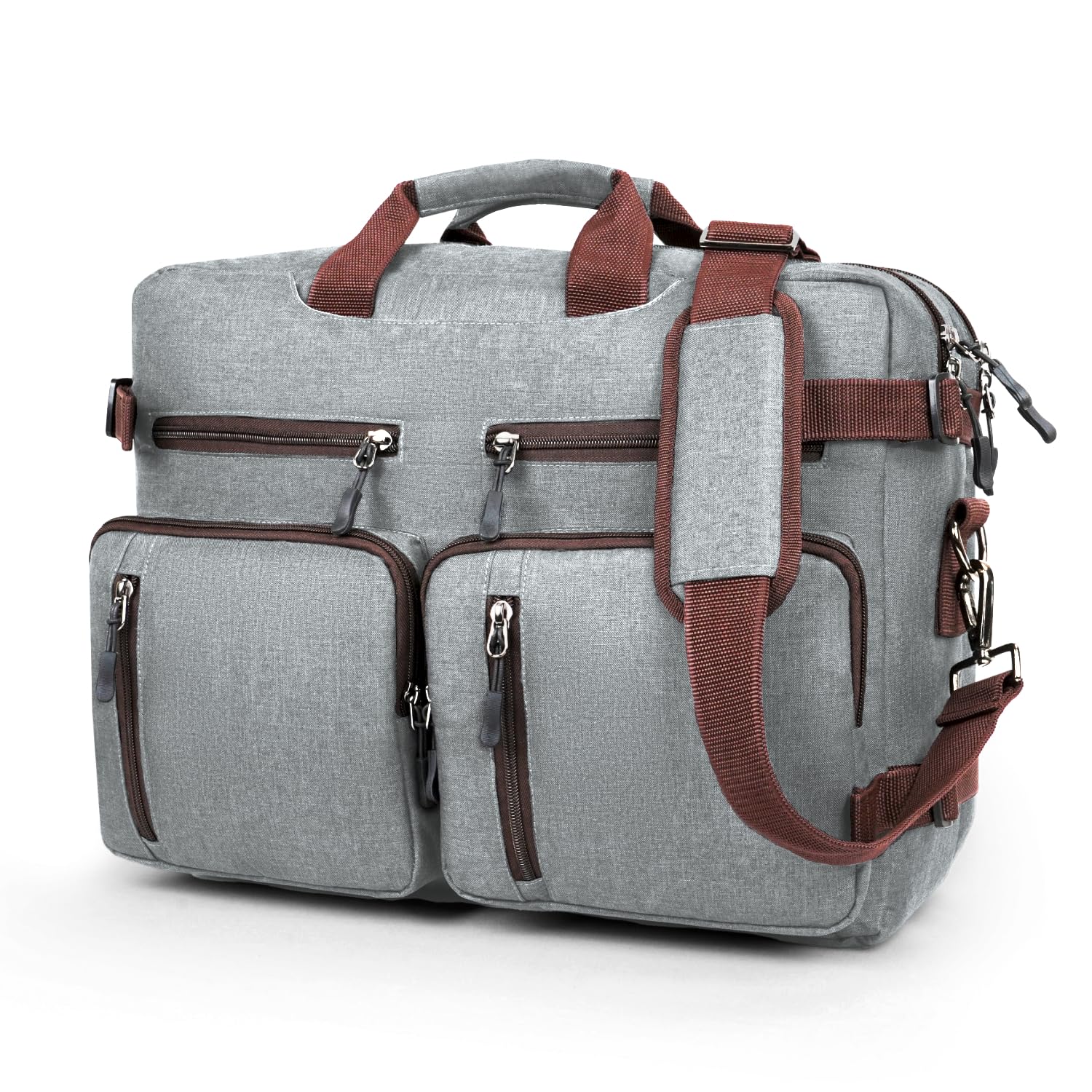 FATMUG Laptop Messenger Bag For Men -Convertible Large Backpack For Office And Travel -Oxford Fabric