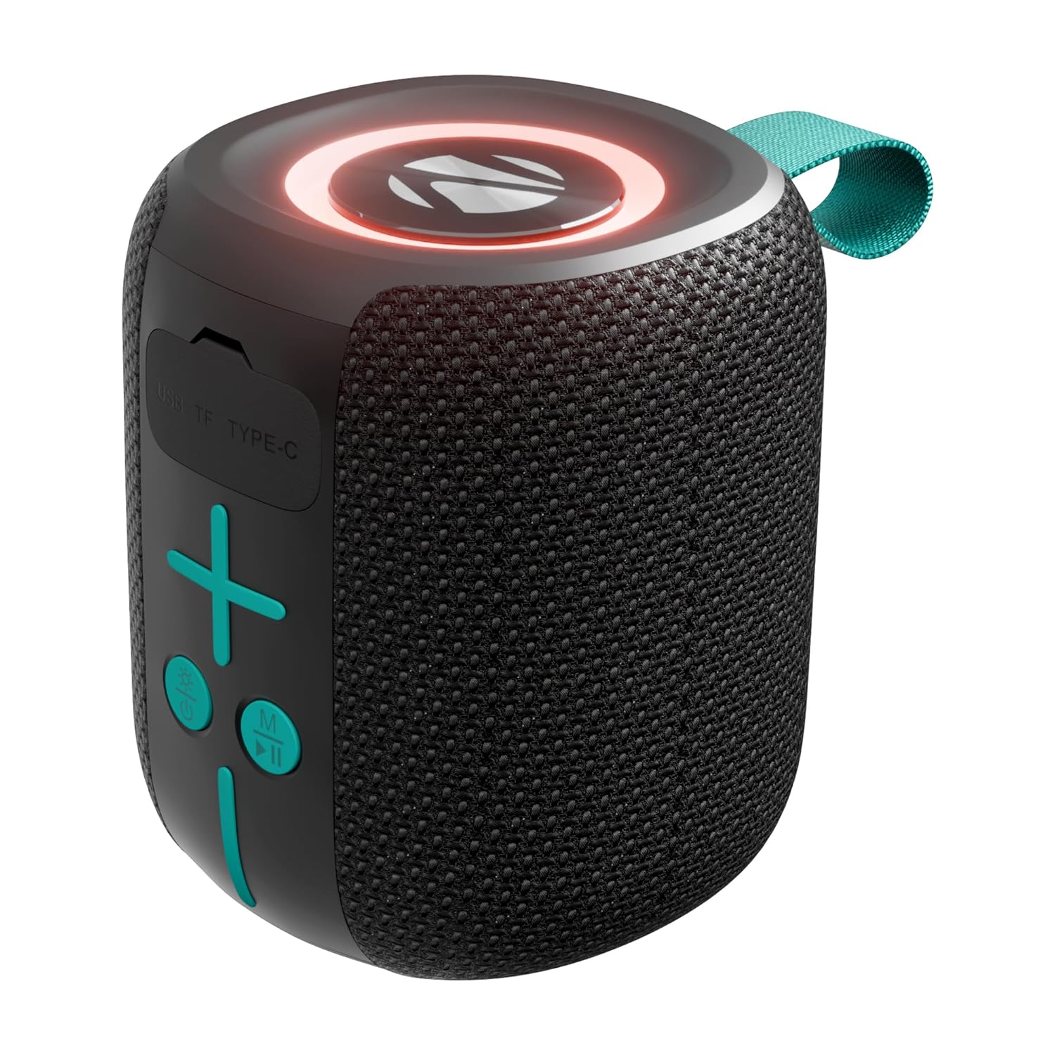 Zebronics 2026 Launch Portable Bluetooth Speaker, 5W RMS, Up to 10Hrs Playback, Passive Radiator, TWS, BT v5.4, USB & mSD, 9 RGB Modes, Splash Proof, Type-C Charging