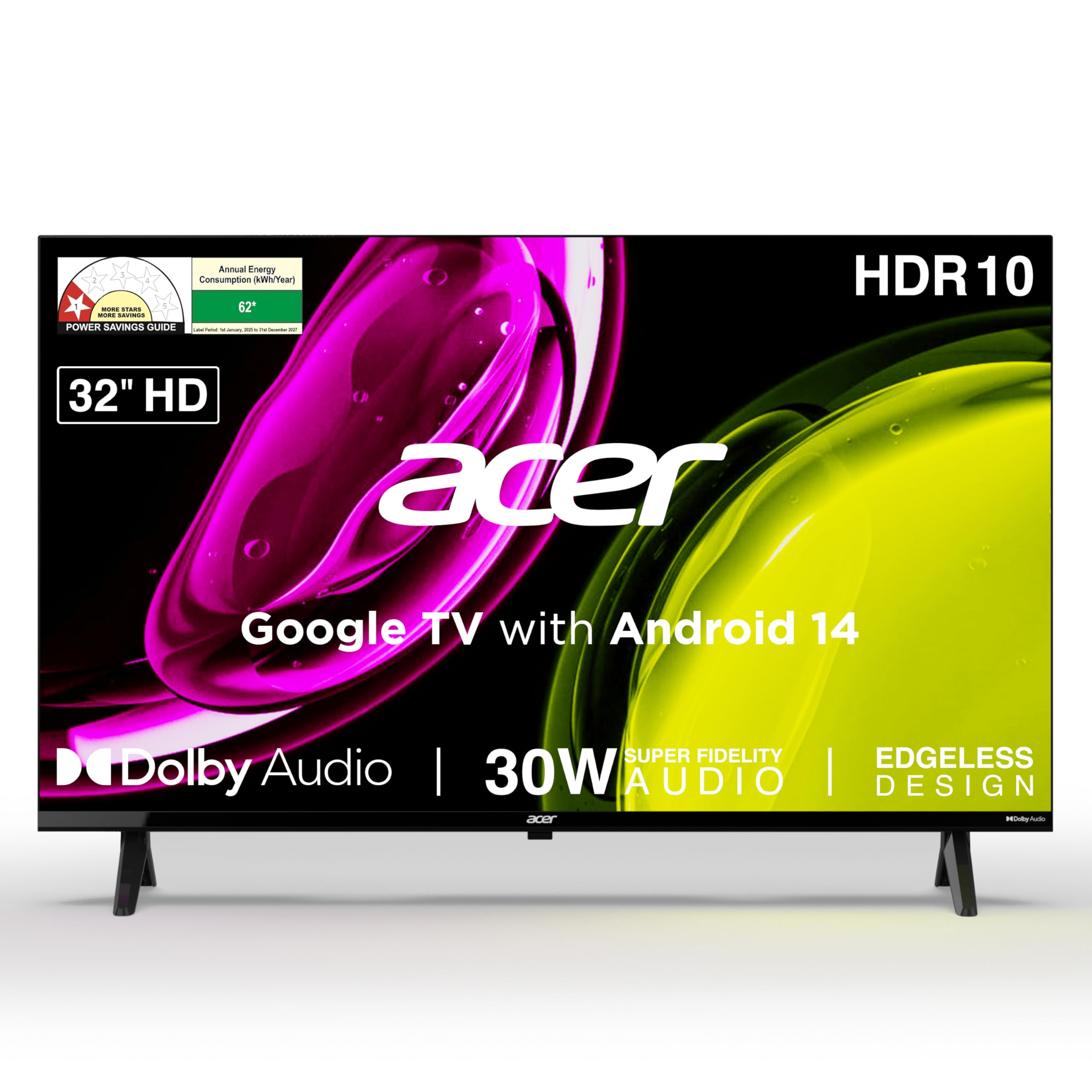 Acer 80 cm (32 inches) Ultra I Series HD Smart LED Google...