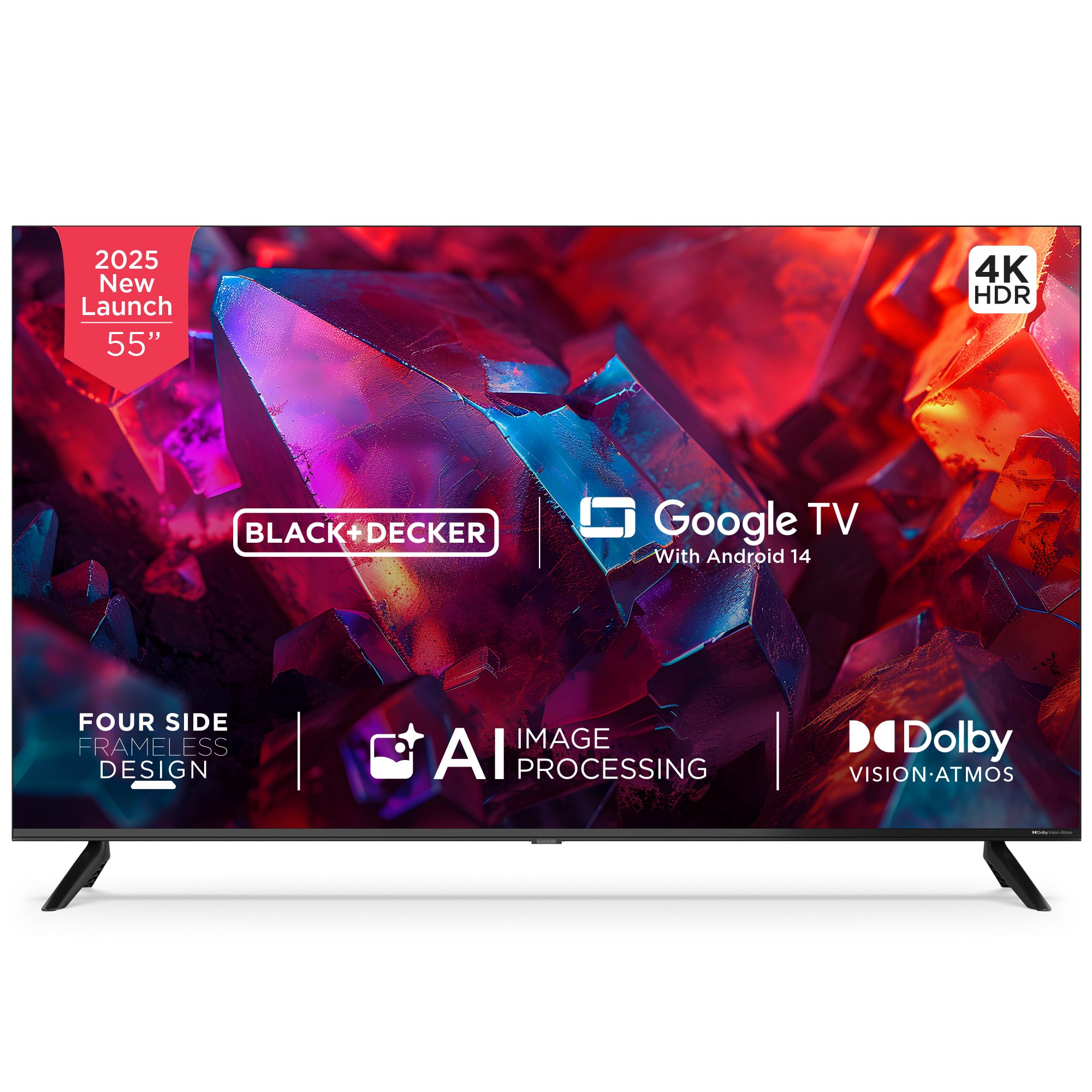 BLACK+DECKER 139 cm (55 inches) A1 Series 4K Ultra HD LED...