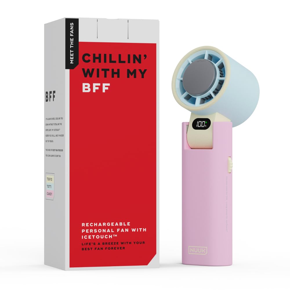 NUUK BFF Personal Hand Fan, 13000 RPM with IceTouch™