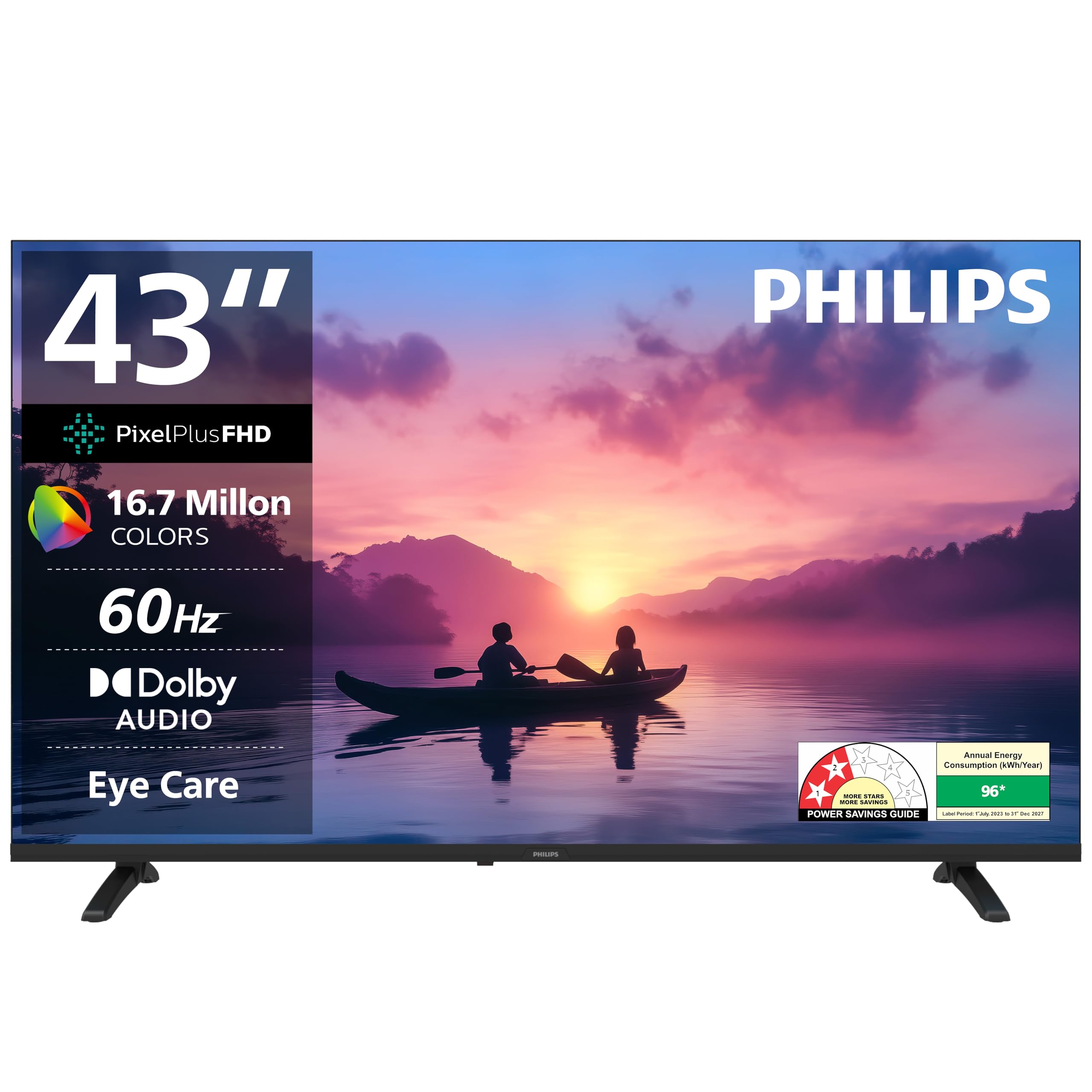 Philips 108 cm (43 inches) 6100 Series Frameless Full HD ...