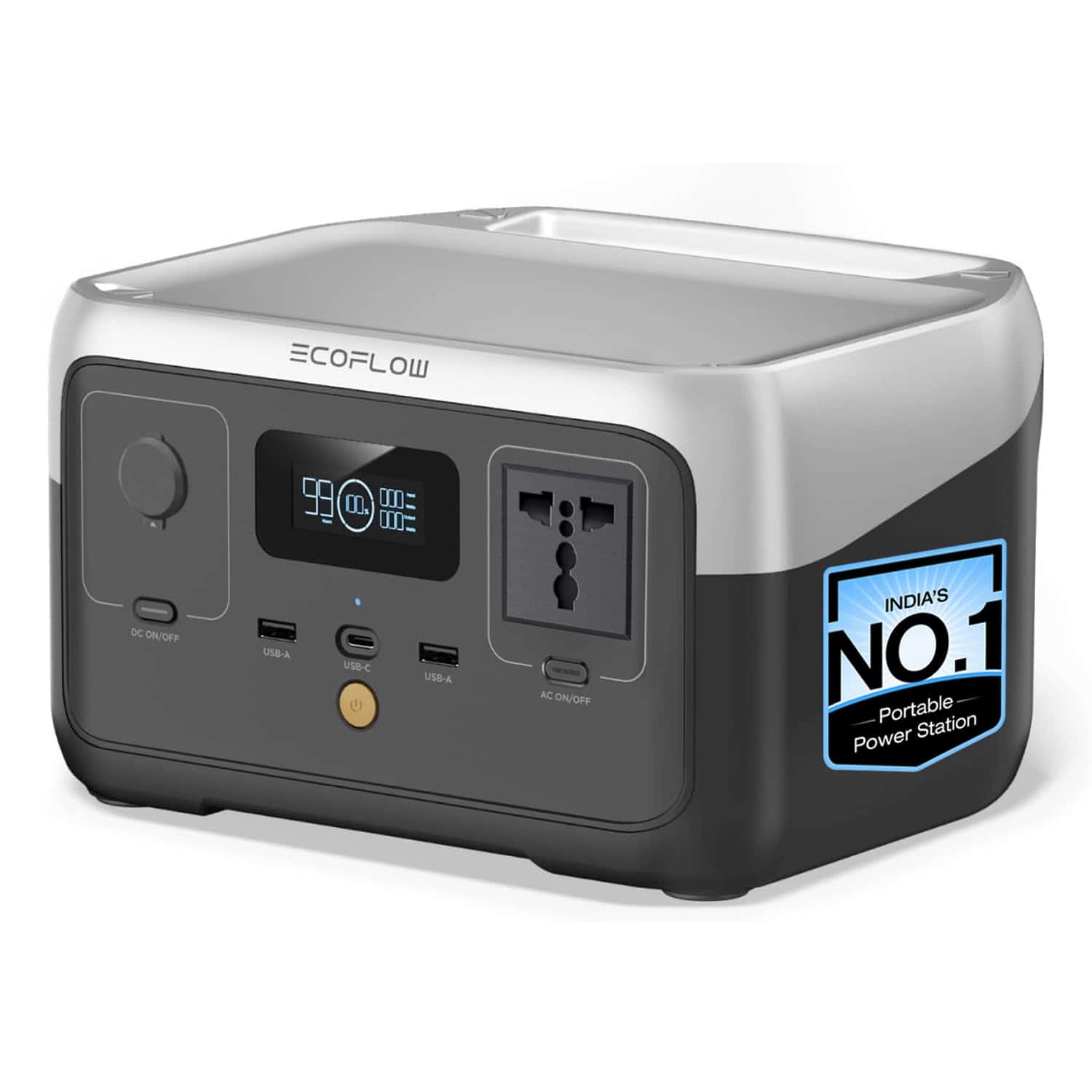 EF ECOFLOW 300W Portable Power Station RIVER 2, 256Wh LiF...